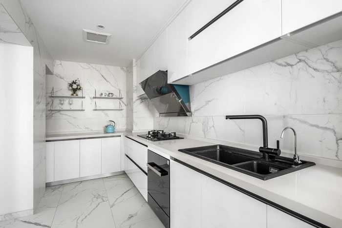 石材裝修后期如何固定柜門